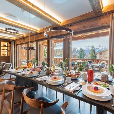 Apartment 4br Stylish With Sauna And Pool Verbier